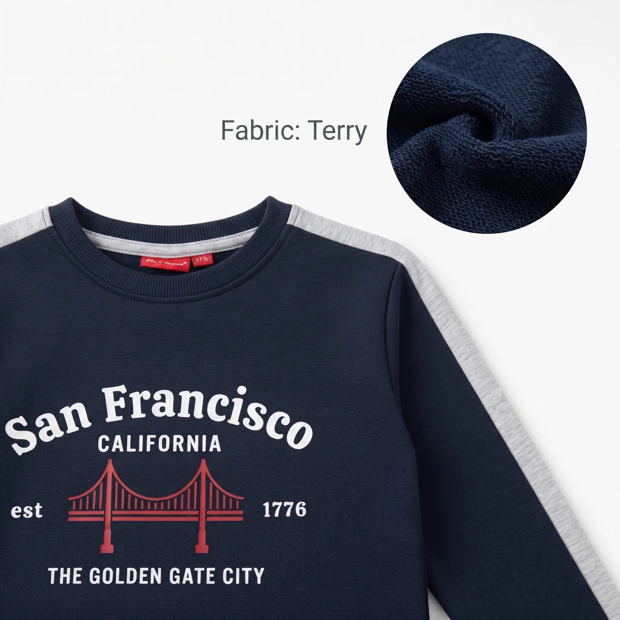 Sun Francisco Full Sleeve Navy Baggy Trouser Shirt Girls ( R-19 N )