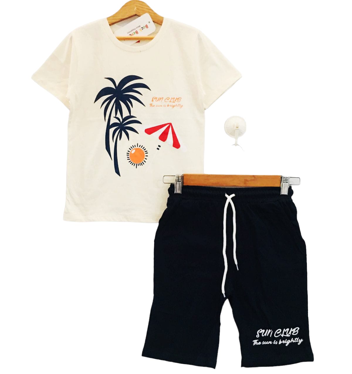 Sun With Umbrella Cream Nicker Suit Boys ( R-204 )