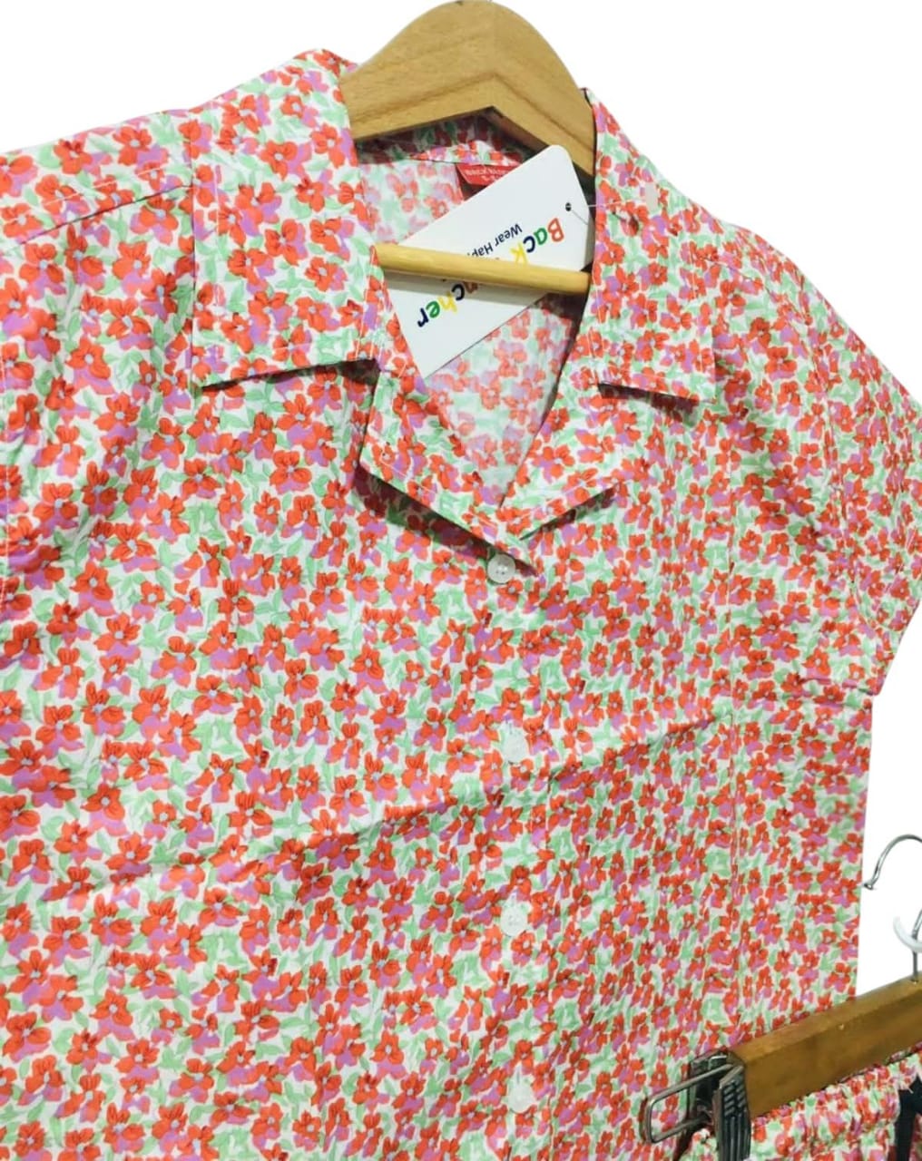 Red & Green Flower Nicker Suit ( R-115 )