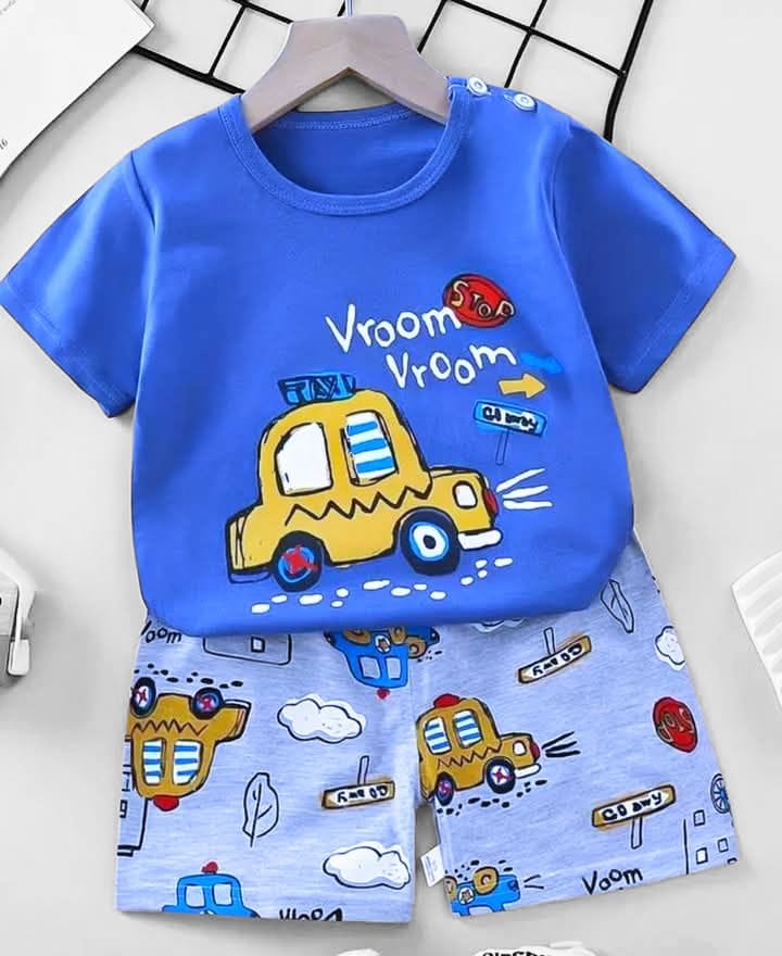 Vroom Royal Blue Nicker Suit New born ( R-401 )