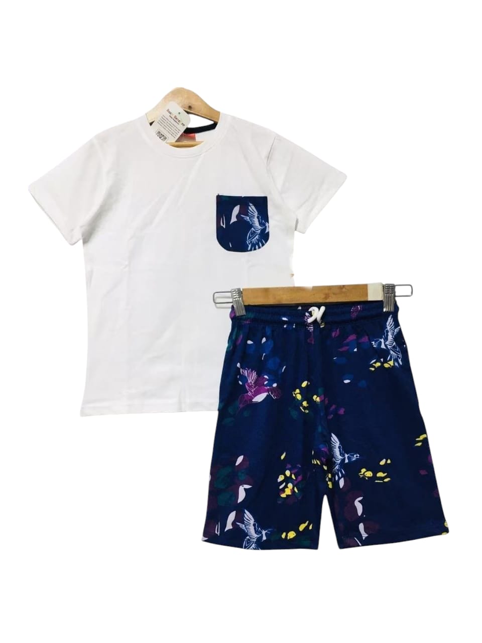 Front Pocket White Nicker Suit Boys