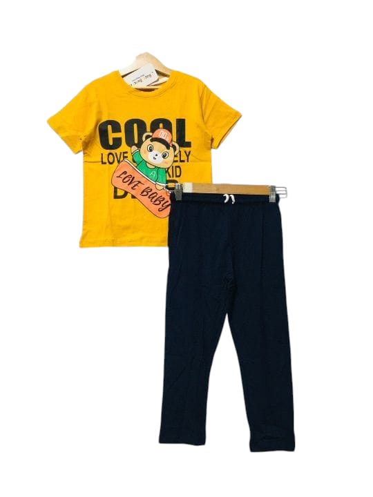 Love Baby Mustard Trouser Shirt Boys