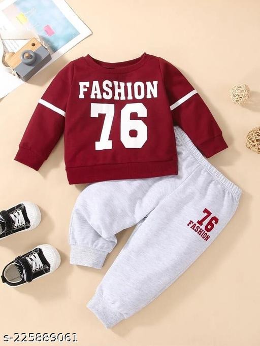 Fashion 76 Maroon Track-Suit Boys (R-255 N )