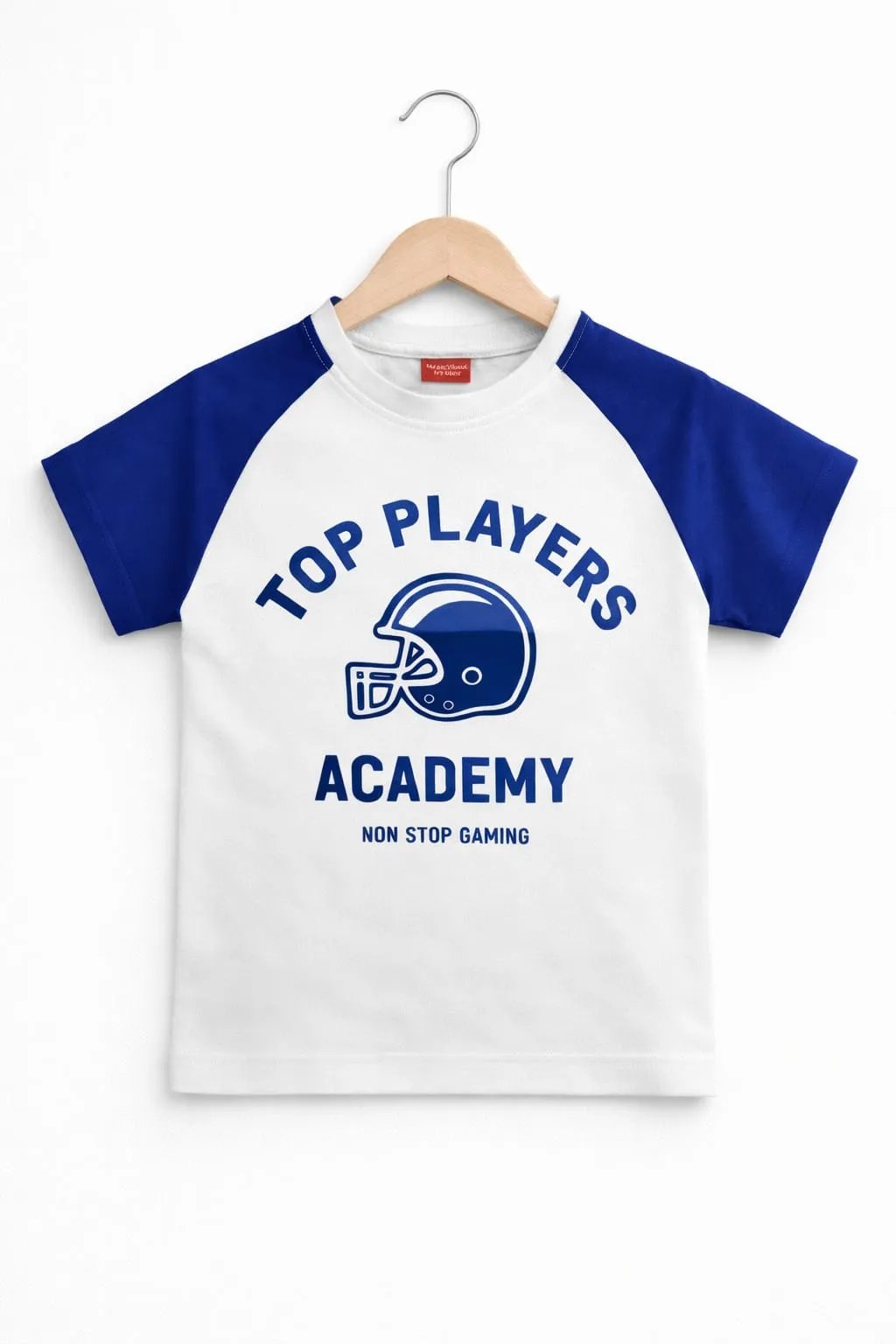 Top Player Half Sleeve White T-Shirt Boys (R-475N)