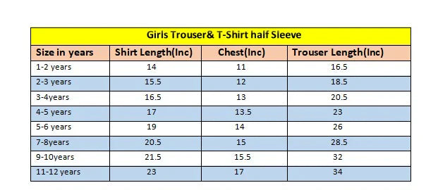 Fall over Black Baggy Trouser Shirt Girls( R-439 ) N