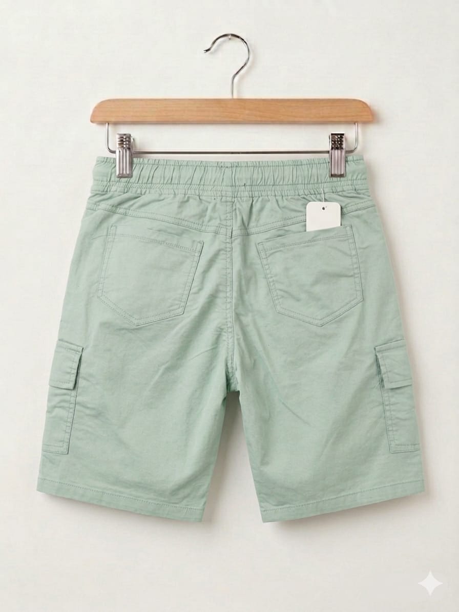 Cargo Pista Cotton Shorts Boys