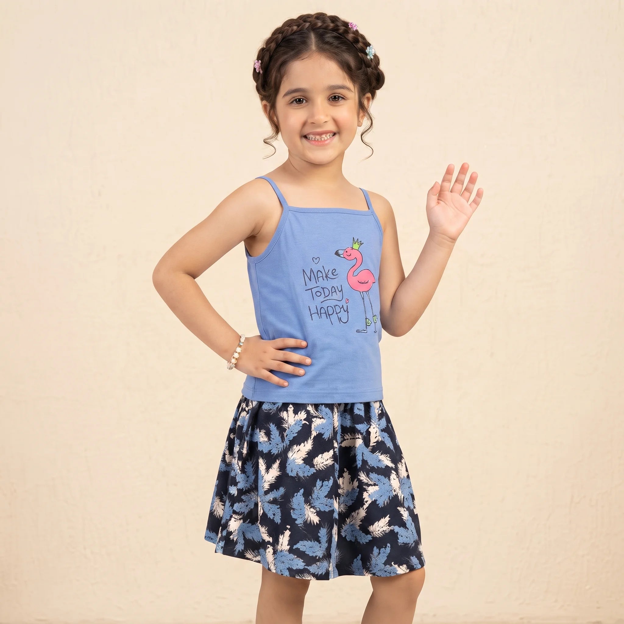 Happy Today Sky Skirt Suit Girls ( R-209 )
