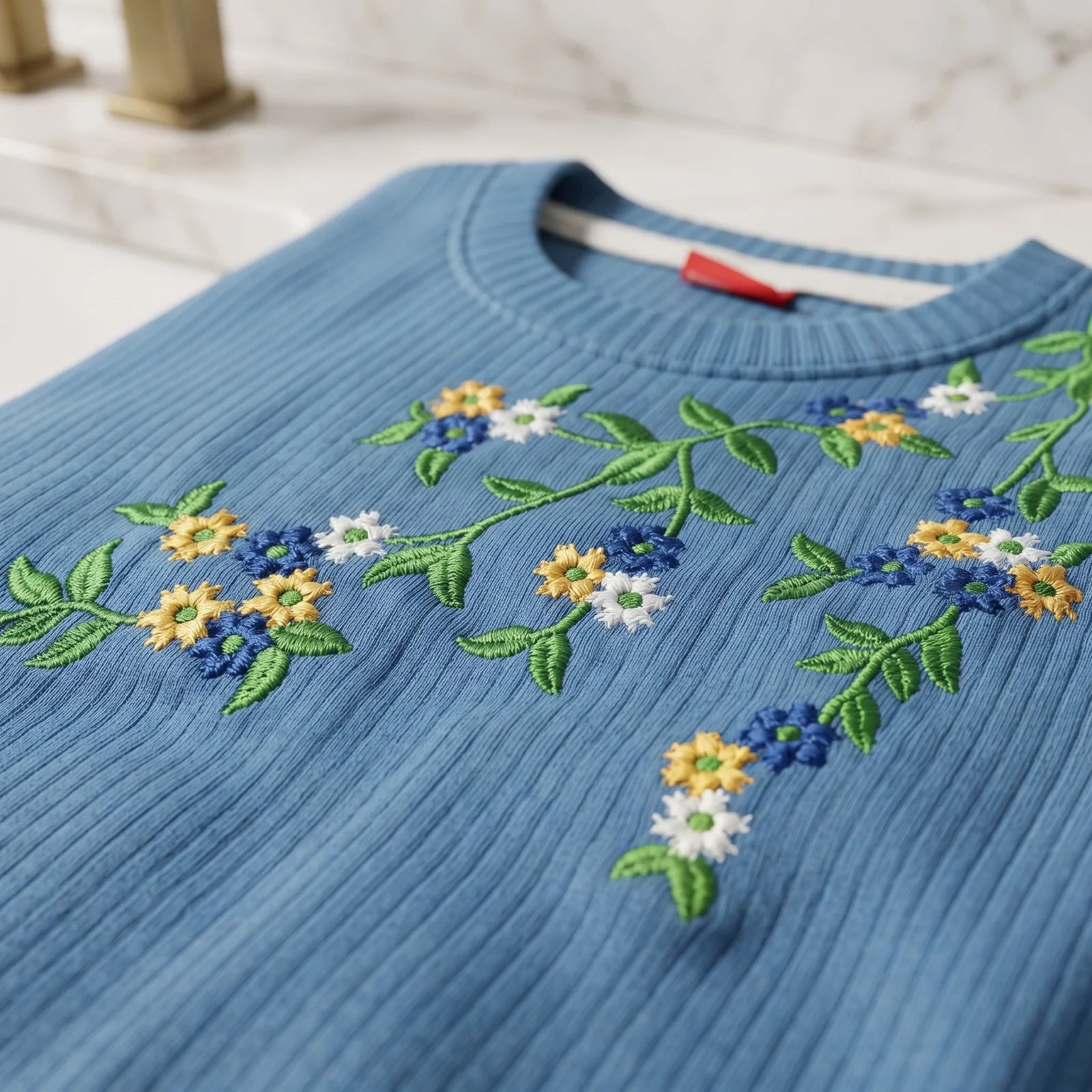 Right Side Embroidery Full Sleeve Sky Baggy Track-Suit Girls ( R-79 N)