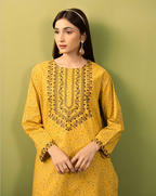 Front Embroidery Mehndi 2Pcs Suit Women