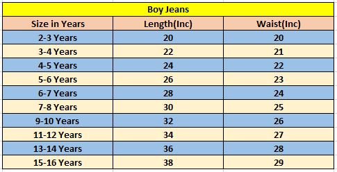 Dark Blue Jeans Boys