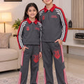 39 Champion Dynamic Dark Grey Baggy Tracksuit  For Unisex