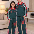 39 Champion Dynamic Dark Teal Baggy Tracksuit  For Unisex B-25