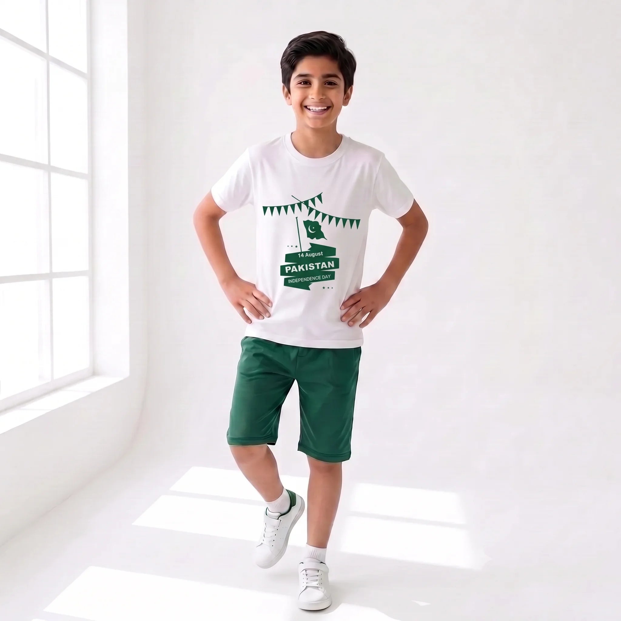 Premium 14 August White Nicker Suit Boys