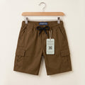 6 Pocket Camel Brown Cotton Shorts Boys