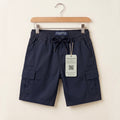 6 Pocket Navy Cotton Shorts Boys
