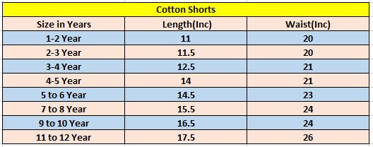 Skin Cotton Shorts Boys ( R-56 )