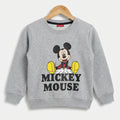 Mickey Mouse Print Grey Sweatshirt Boys