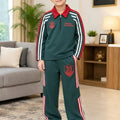 39 Champion Dynamic Dark Teal Baggy Tracksuit  For Boys B-25