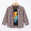 Ride Black Inner Full Sleeve Off-White, Black & Red Plaid Double Casual Shirt R-545