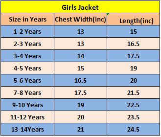 Two Pocket Yellow Jacket Girls