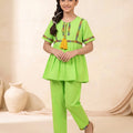 Front Lase Parrot 2Pcs Suit-Girls ( R-65 )