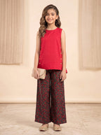 Simple Sleeveless Red Suit Girls ( R-102 )