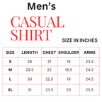 Carrot Checked Casual Shirt Men's ( R-20 )