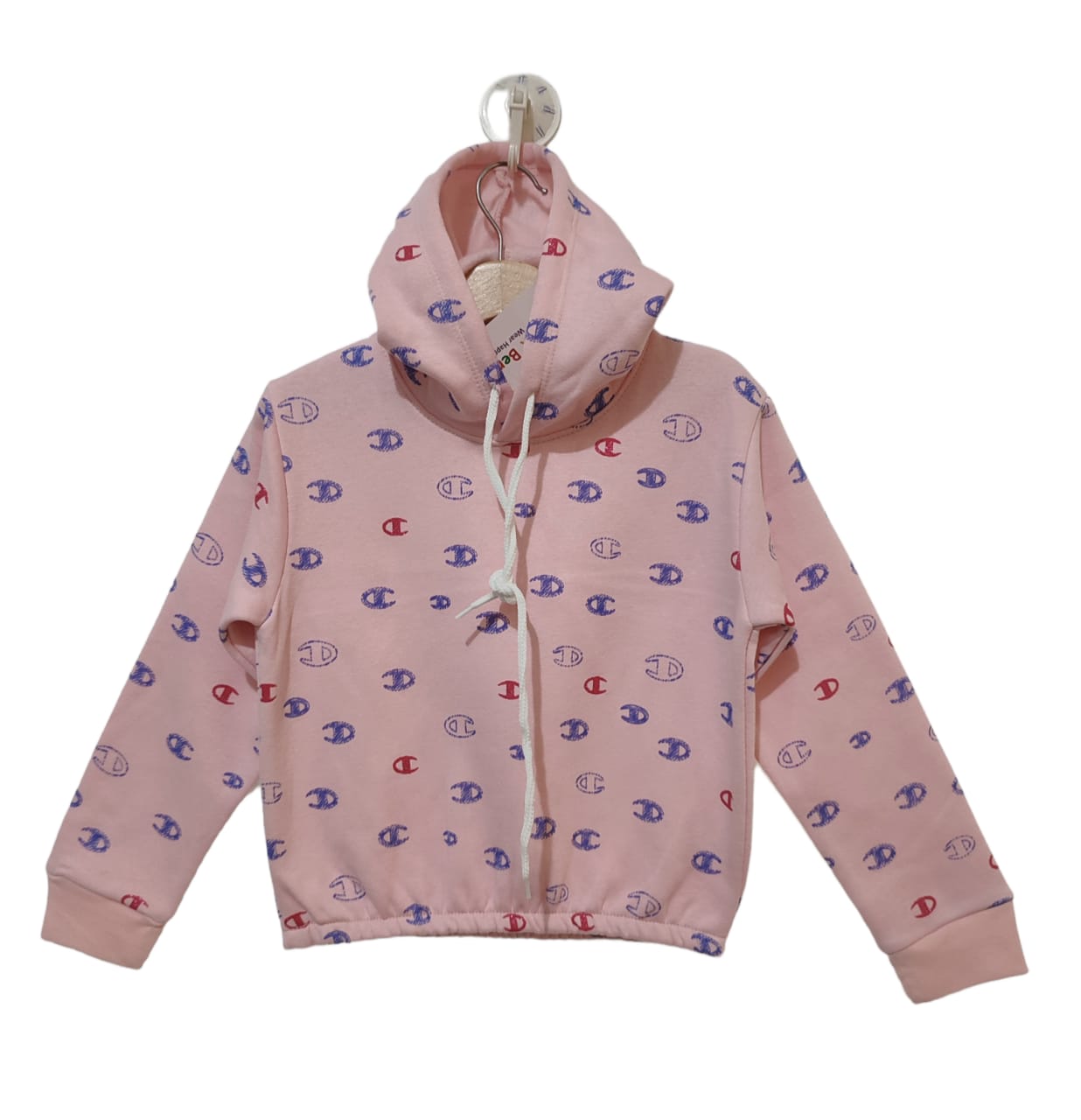 Champion all over Print Peach Hoodies Girls ( 19-20-21 )