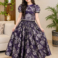 Banarsi Purple Lehenga Suit – Girls ( R-393 N )
