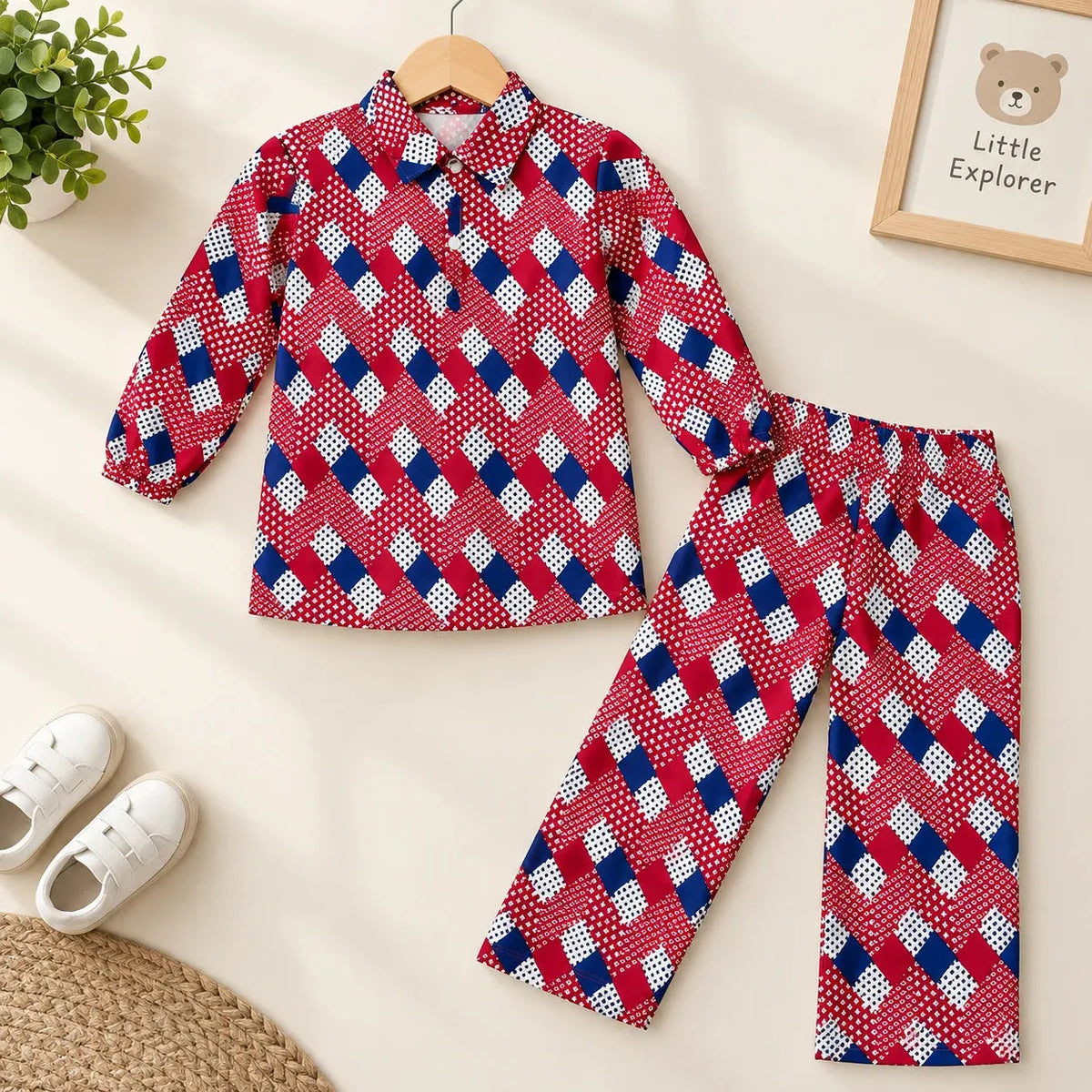 color Full Heart & Leaves Mahroon Paris Girls(R-341N)