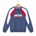 One Day Print Blue Sweatshirt Boys ( R-328 N )