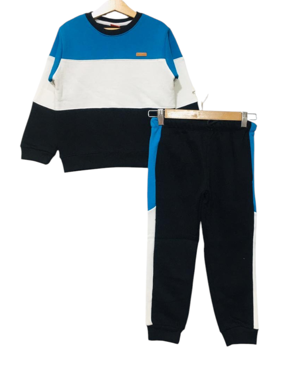 Three Penal Royal Blue & Black Track-suit Boys ( R-185 )