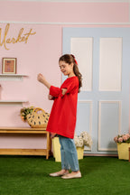 Simple Red Top Girls