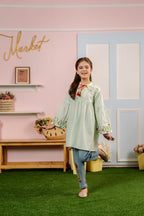 Top Embroidery Pista Frock Girls