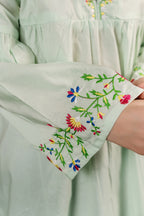 Top Embroidery Pista Frock Girls