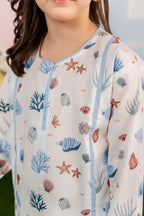 Fishes All Over Print Suit Girls