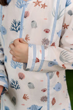 Fishes All Over Print Suit Girls