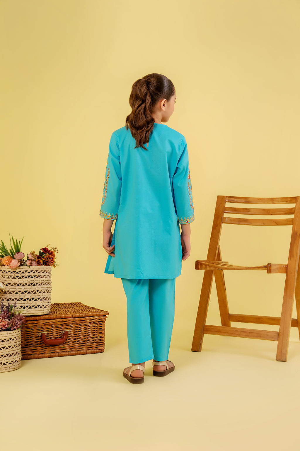 All Over Embroidery Suit