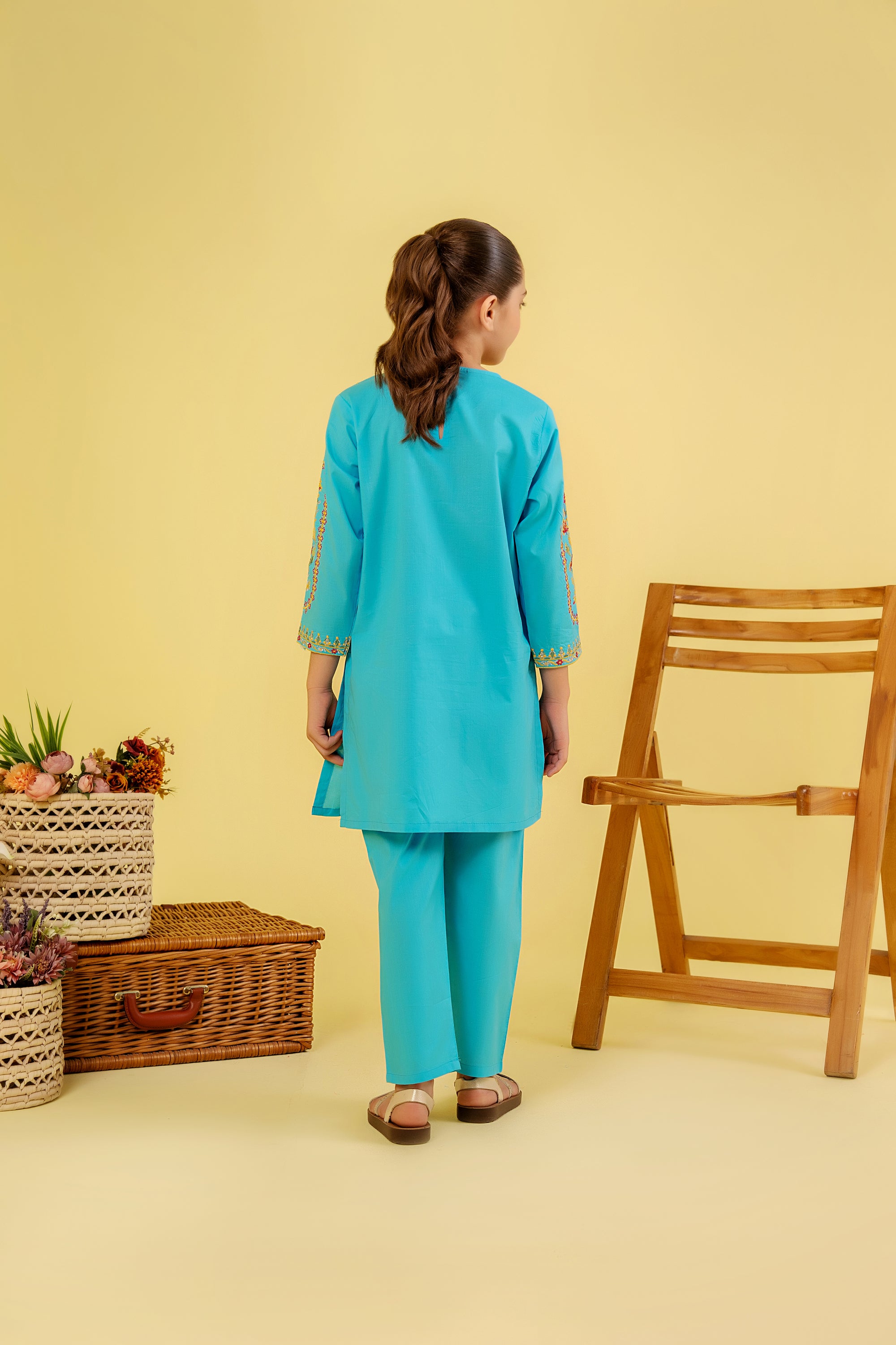 All Over Embroidery Suit