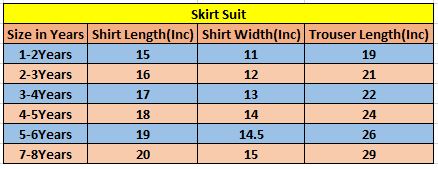 Good All over Print Pista Skirt Suit Girls ( R-211 )