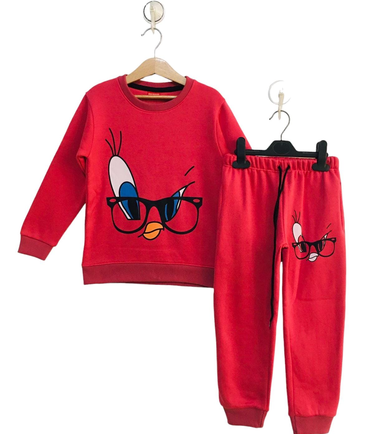 Tweety Glasses -Pink Track-suit Girls ( 141 -142)