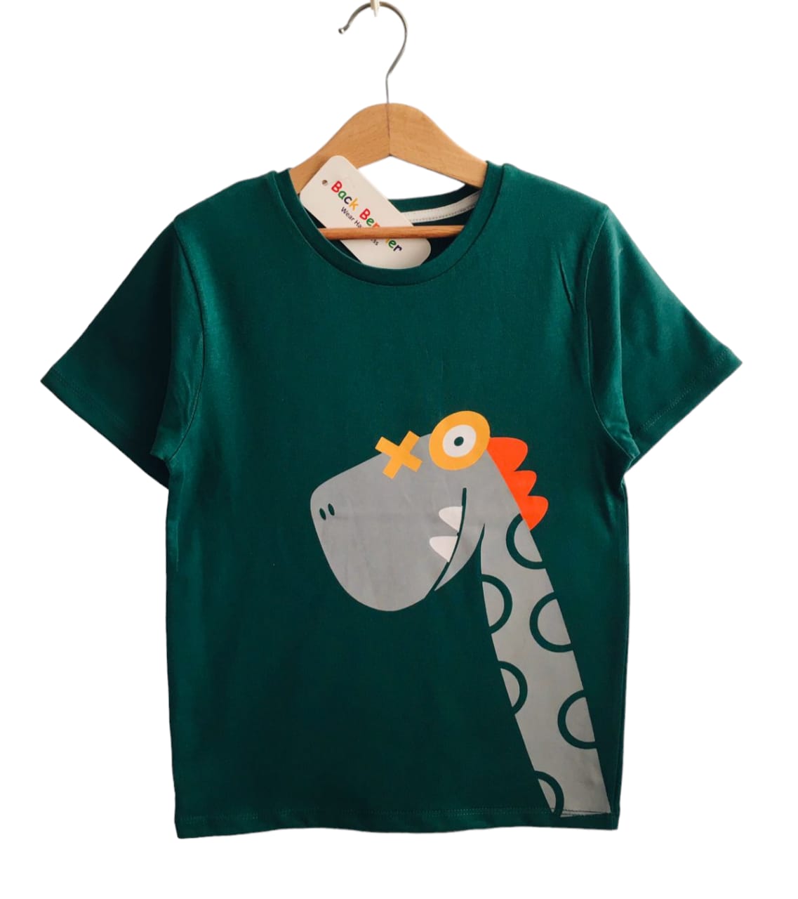 Giraffe Logo Green T Shirt Boys ( R-113 ) (1)