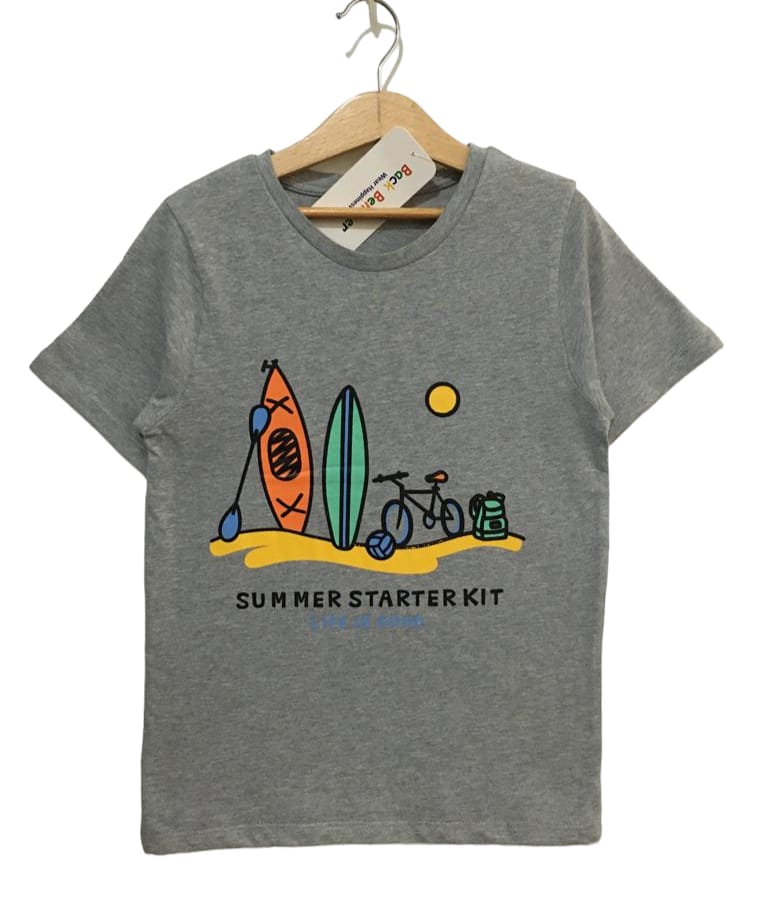 Summer Kit Gray T Shirt Boys ( R-149 ) (1)