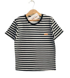 Back Bencher Logo Black and White Line T-Shirt Boys(R-49)