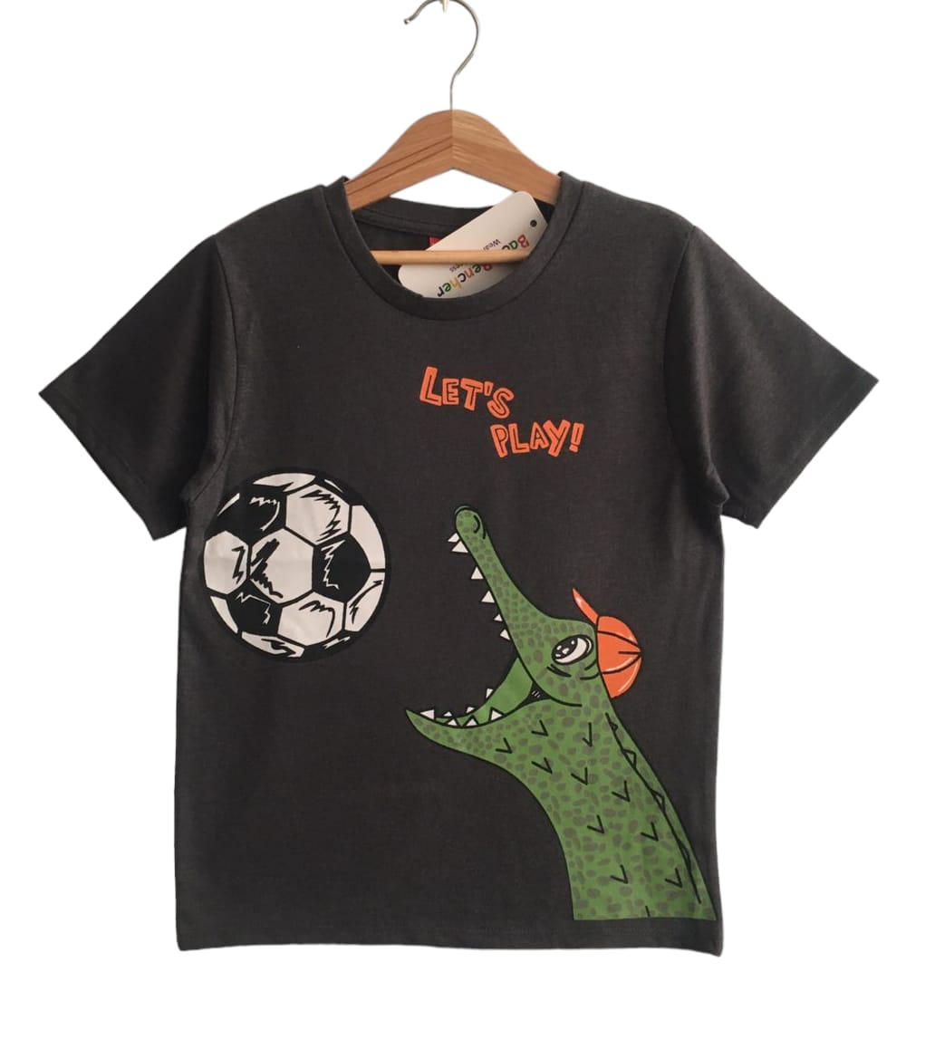 Lets Play Charcoal T-Shirt Boys( R-138 )