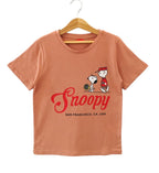 Snoopy Dark Peach T-Shirt Boys( R-188 )