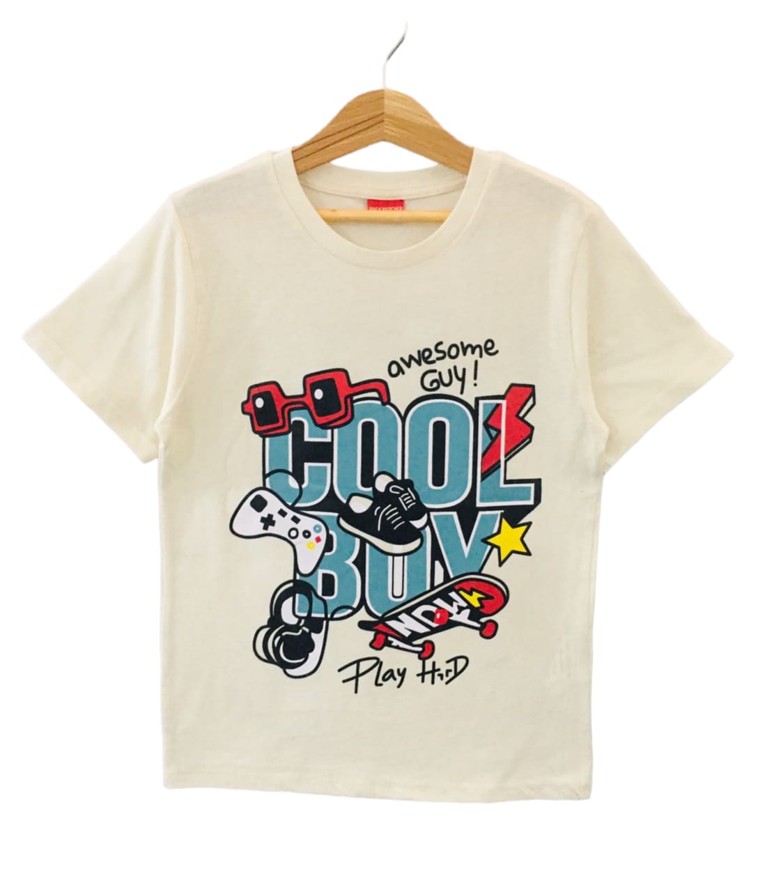 Cool Boy Cream T-Shirt Boys(54) (1)