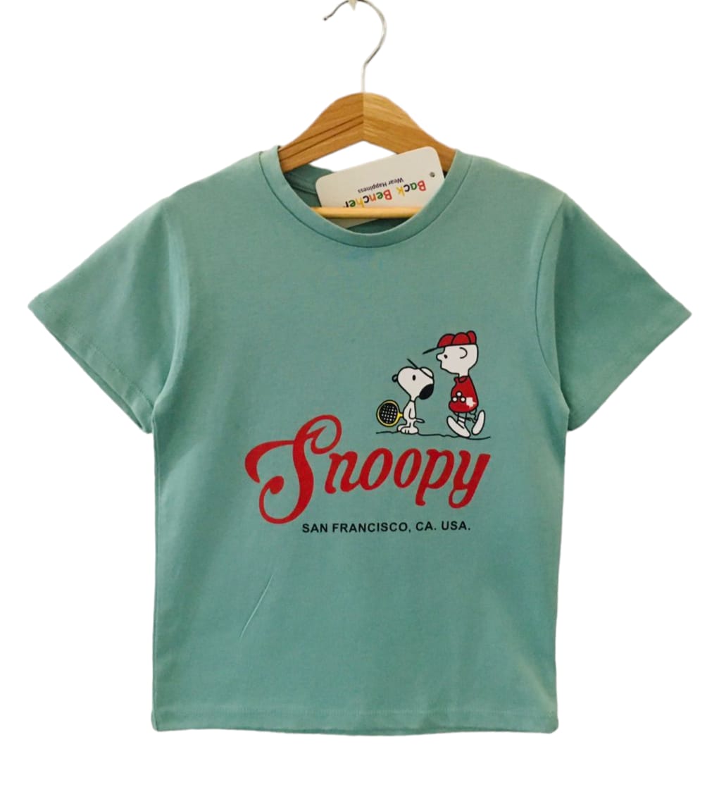 Snoopy C-Green T-Shirt Boys( R-36 )