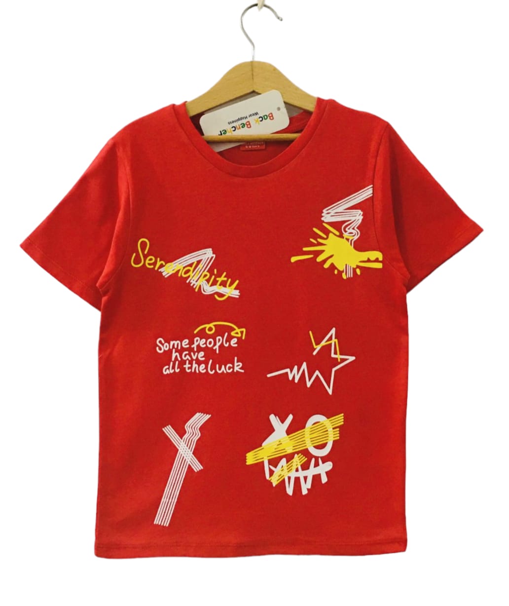 Mix Printing Red T-Shirt Boys(47) (1)