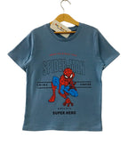 Spiderman Teal T-Shirt Boys( R-188 )